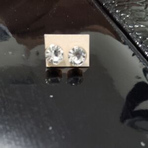 CZs Gold Plated Stainless Steel Earrings